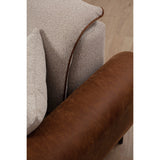 Minsk (215 x 85 cm) 3-sits bäddsoffa Beige kanel