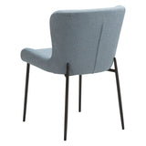 Glam Stol Blue Fog, Antique Brass