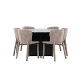 Strada, Astoria Oval matgrupp Brun, Svart, 6st