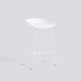 AAS 38 65 cm Barpall White 2.0, White – pulverlackerat stål