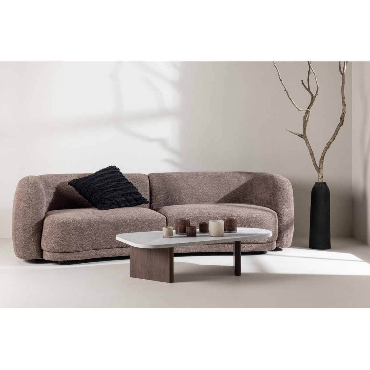 Cielo 3-sitssoffa Brun