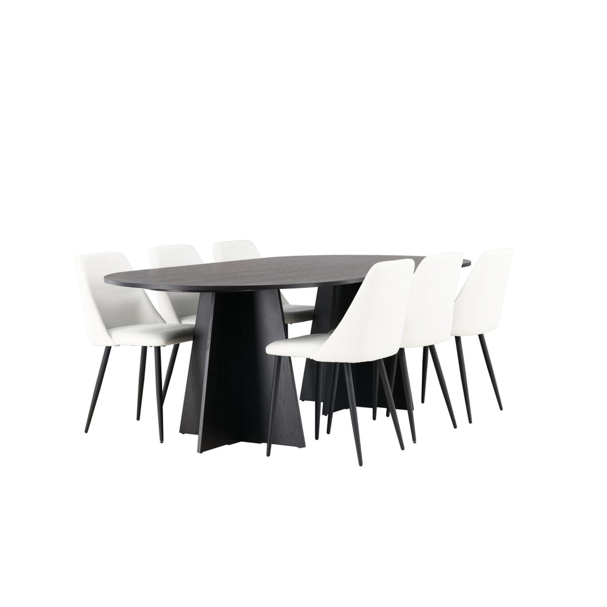 Bootcut, Night Oval matgrupp Svart,Vit, Svart, 230 x 115
