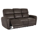 Alice Reclinersoffa 3-Sits Elektrisk Brun