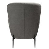 Glam Loungefåtölj Pebble Earth, Black Metal, 75 cm