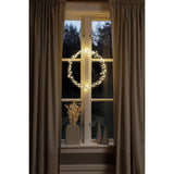 Dekoration 45 cm 40 varmvita LED Julkrans med Belysning Silver