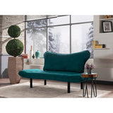 Chatto (150 x 75 x 70 cm) 2-sits bäddsoffa Petrolblå