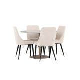 Lycke, Leone Rund matgrupp Beige,Svart, Beige, ⌀110