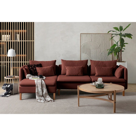 Quito Relax (185 x 95 x 92 cm) Hörnsoffa Kakelröd