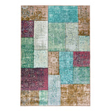 Siv patchworkmatta 160x230 cm Cloudy