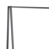 Seaford Klädställning 77x37x165 cm Svart aska