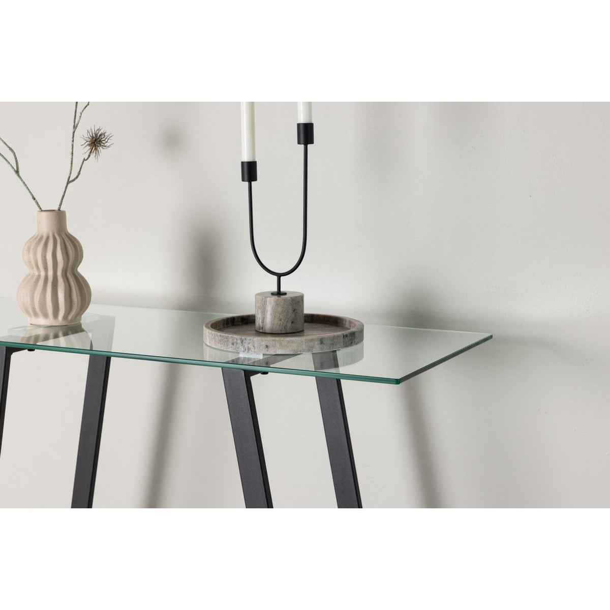 Horten Sidobord Svart, 40 x 100