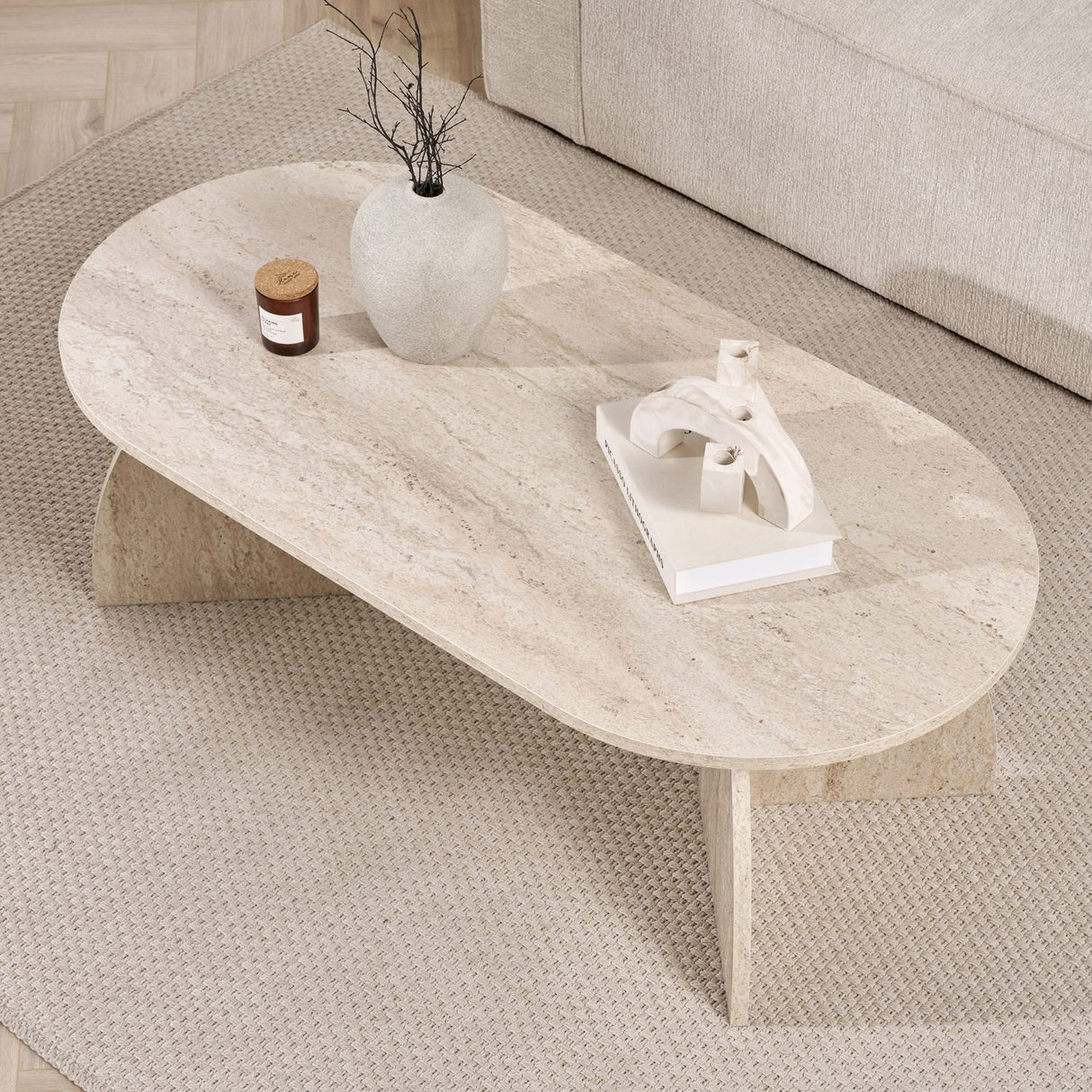 Casta Soffbord Travertine