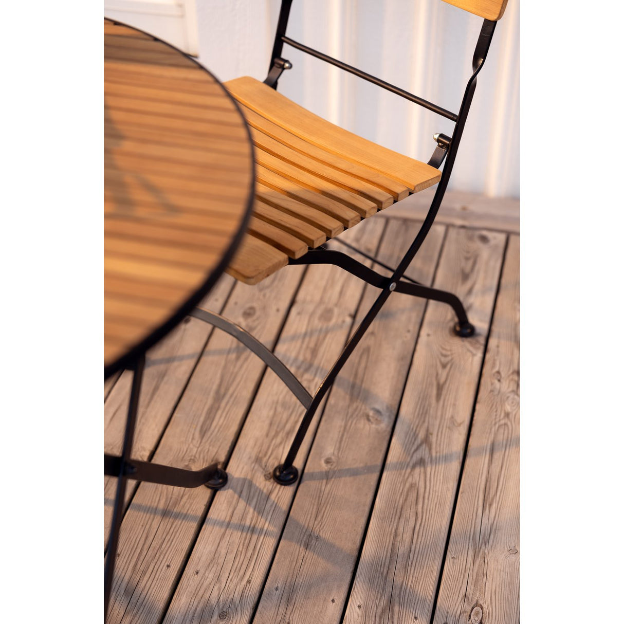 Brewer Matstol Svart/Teak