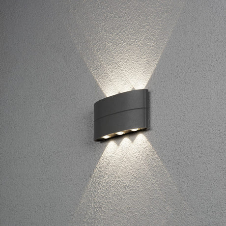 Chieri HP-LED 8W Vägglampa Ute Mörkgrå