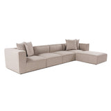 Sora (350 x 65 x 190 cm) Hörnsoffa Sandbeige