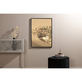 Vita blommor Poster Beige, 30 x 40 cm