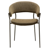 Reboot Stol Dark Olive, Antique Brass