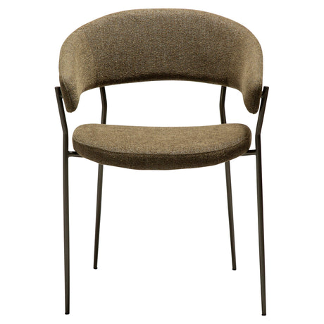 Reboot Stol Dark Olive, Antique Brass