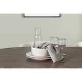 Andy, Edina Oval matgrupp Svart,Vit, Natur, 180 x 90