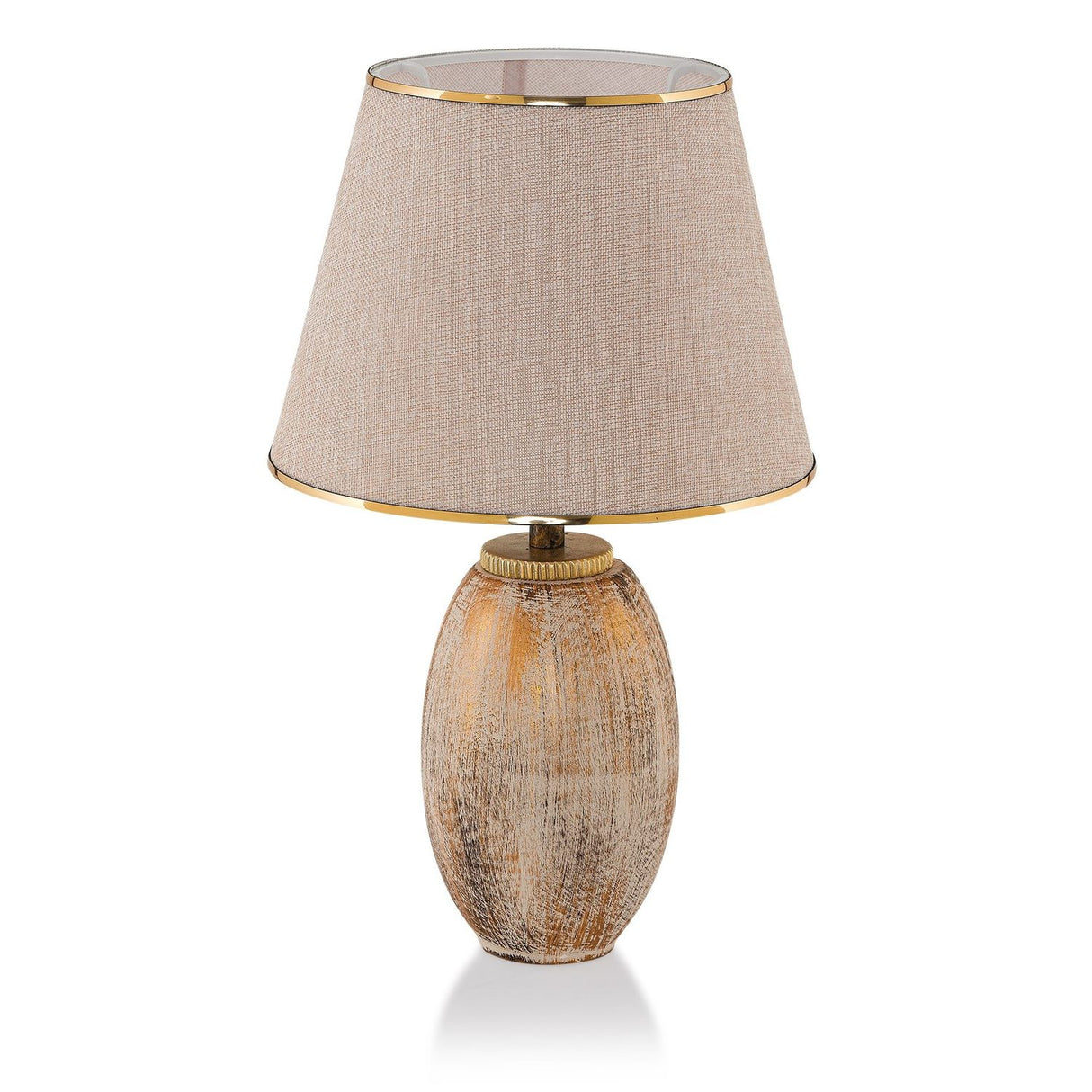 Tbilisi (40 x 30 x 40 cm) Creme Guld Bordslampa