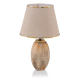 Tbilisi (40 x 30 x 40 cm) Creme Guld Bordslampa