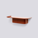 Korpus mellan, 4 krokar 60 × 25 × 14 cm Vägghylla Brick red