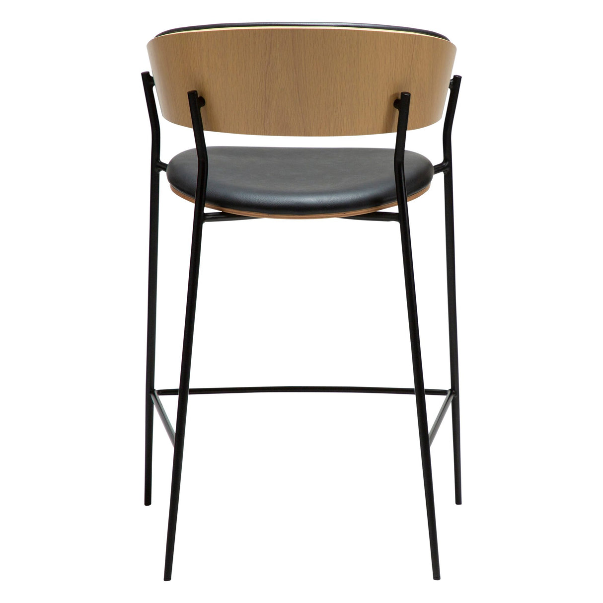 Crib Barstol Raven Black, Bleached Oak