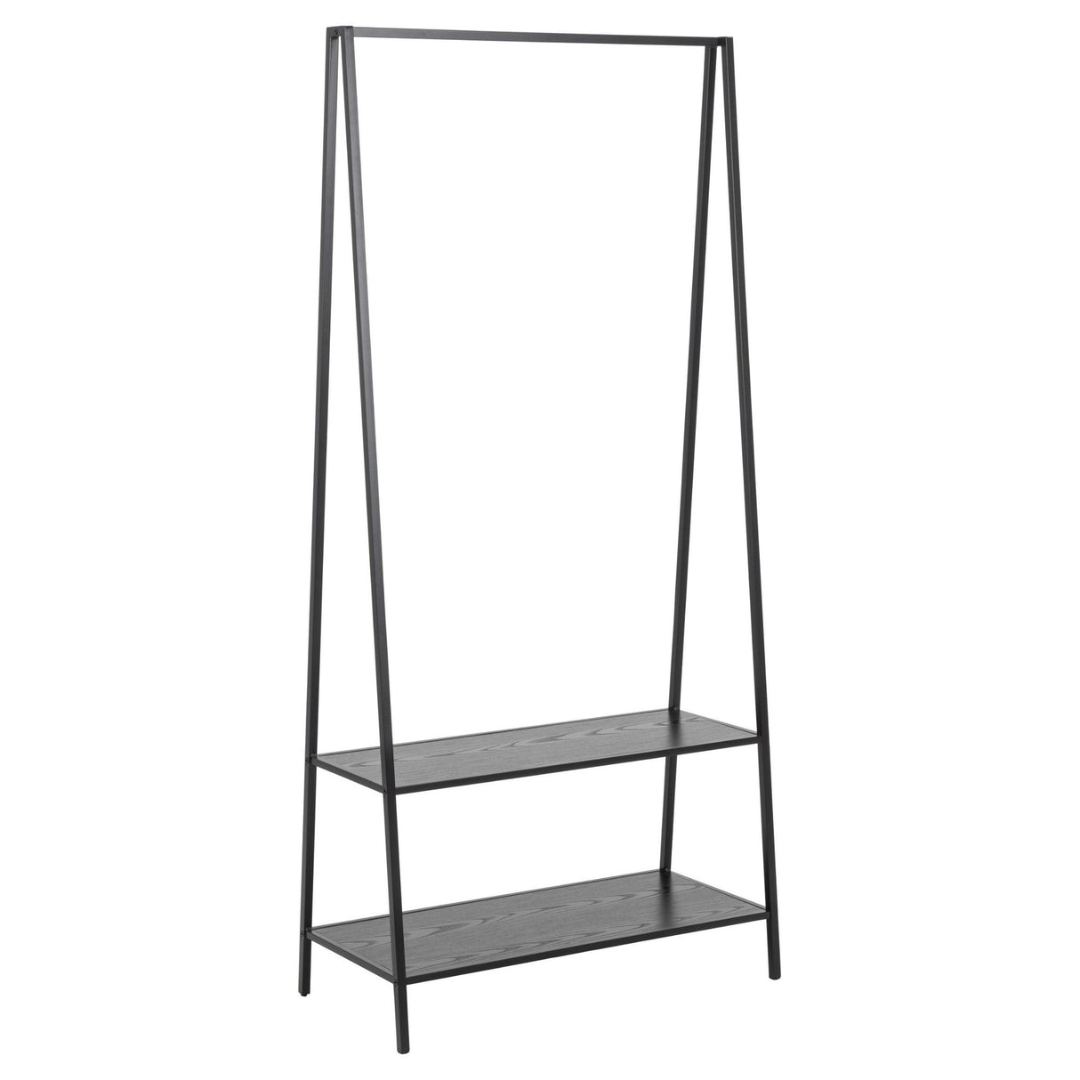 Seaford Klädställning 77x37x165 cm Svart aska