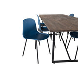 Padang, Arctic Rektangulär matgrupp Svart,Blå, Svart,Natur, 250 x 100