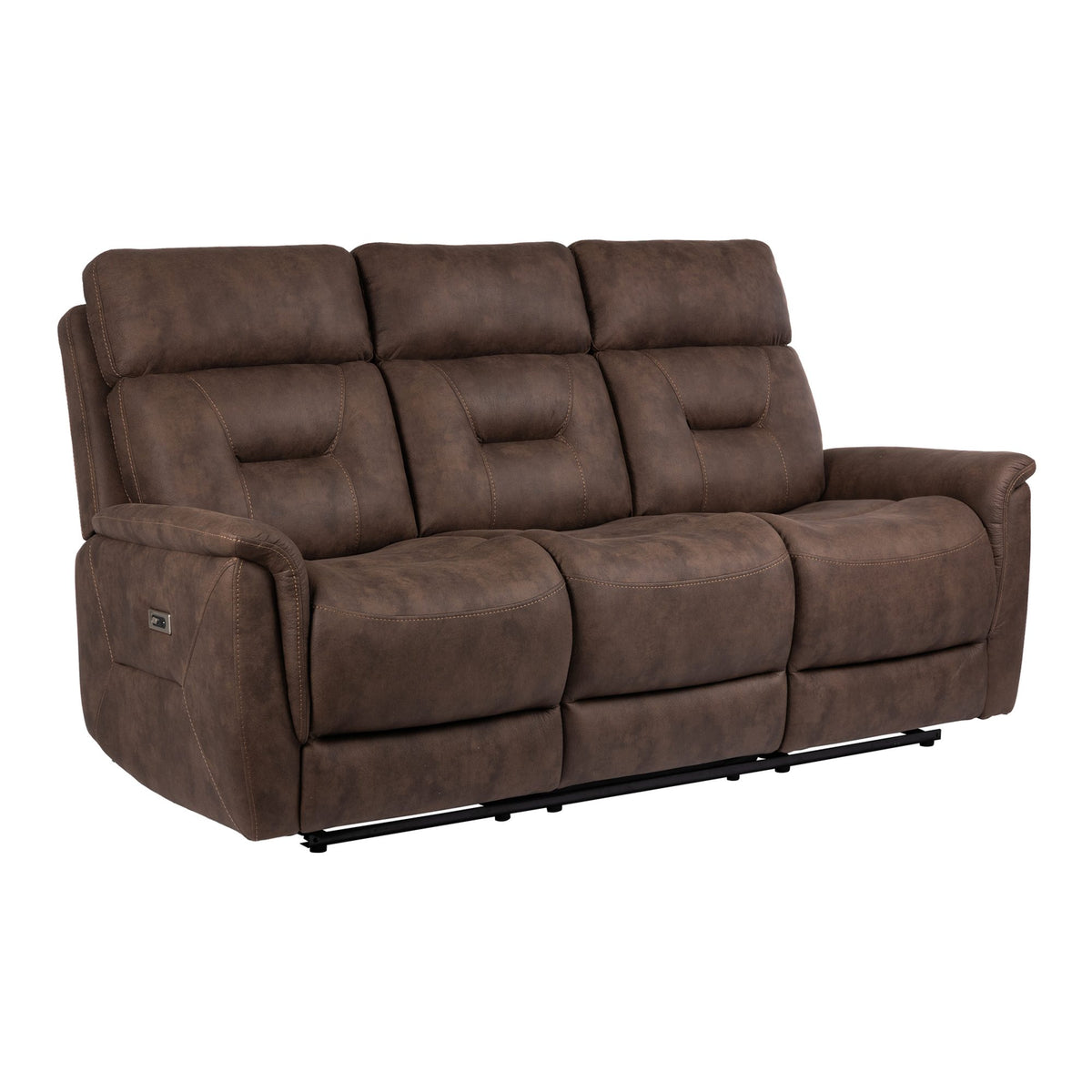 Johan 3-Sits Reclinersoffa Elektrisk Brun