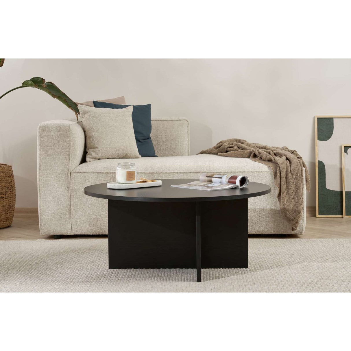 Plain Soffbord Wood Svart