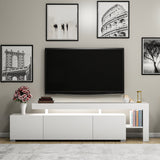 Beliz (192 x 53 x 37 cm) Vit TV-bänk