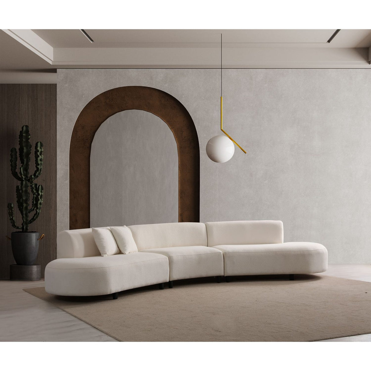 Pinto Divansoffa Cream 390 x 70 x 100 cm