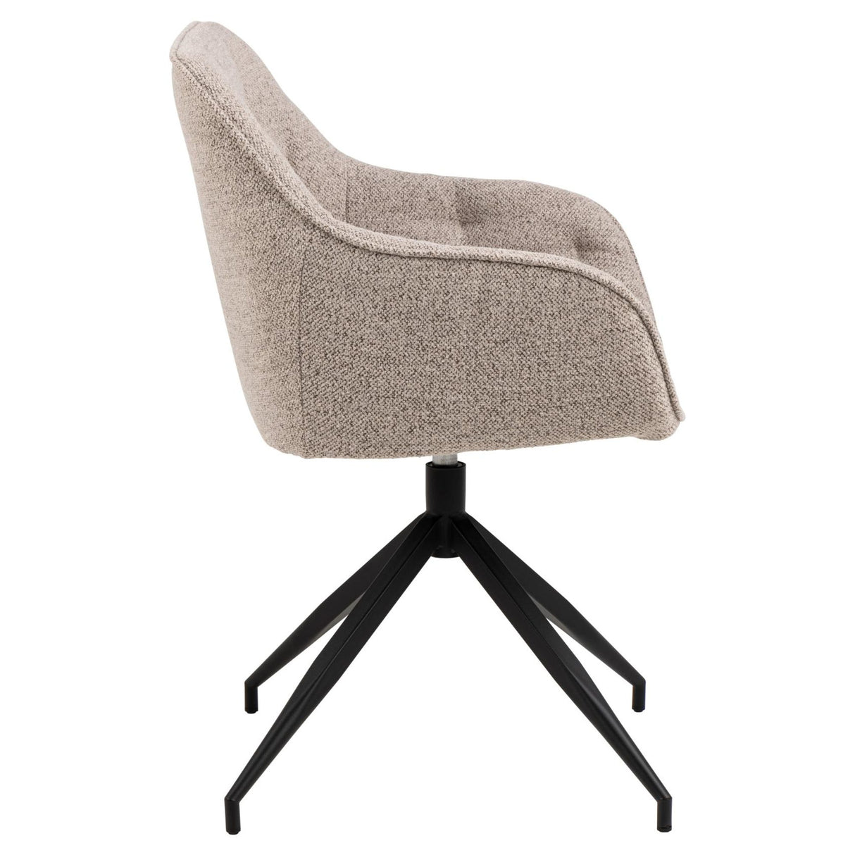 Toulon Matstol med Armstöd Snurrfunktion Monza tyg Beige