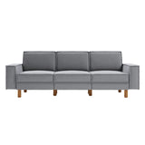 Tucson Extra (238 x 89 x 87 cm) 3-sitssoffa Dimgrå valnöt
