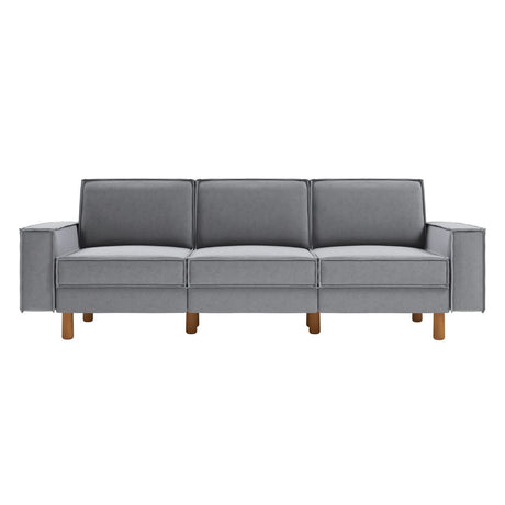 Tucson Extra (238 x 89 x 87 cm) 3-sitssoffa Dimgrå valnöt