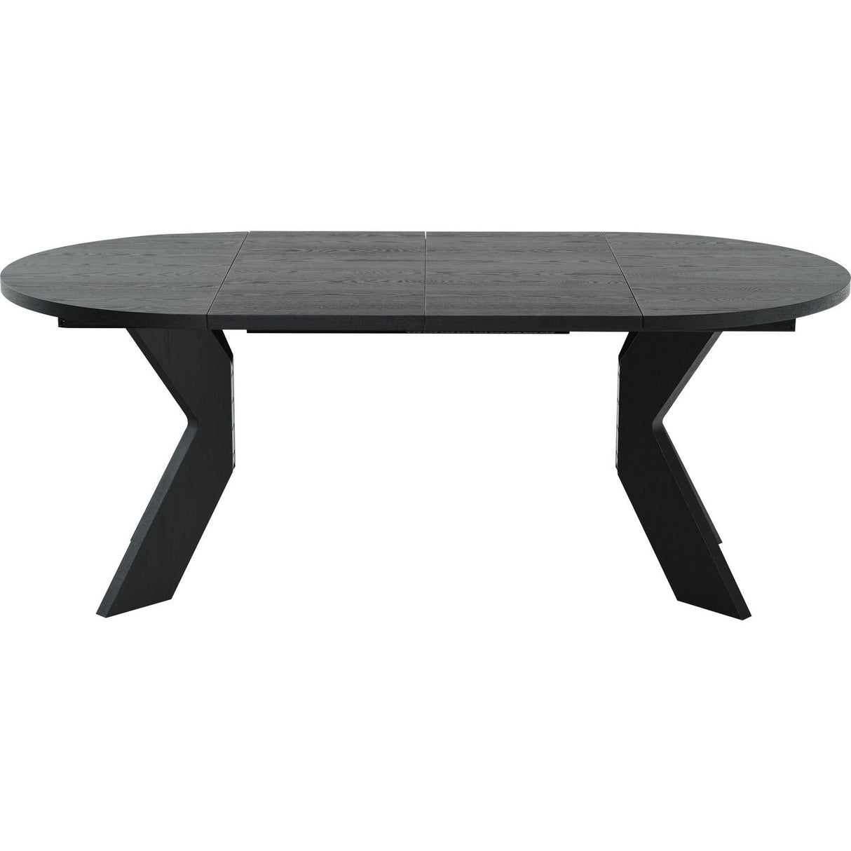 Alver Matbord Svart, Med 2 tillägg, 105 cm