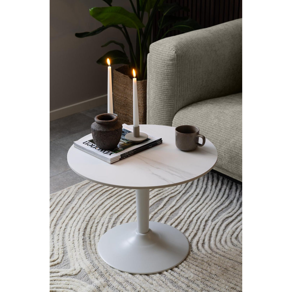 Rennes Soffbord 45x60x60 cm Vit Unico