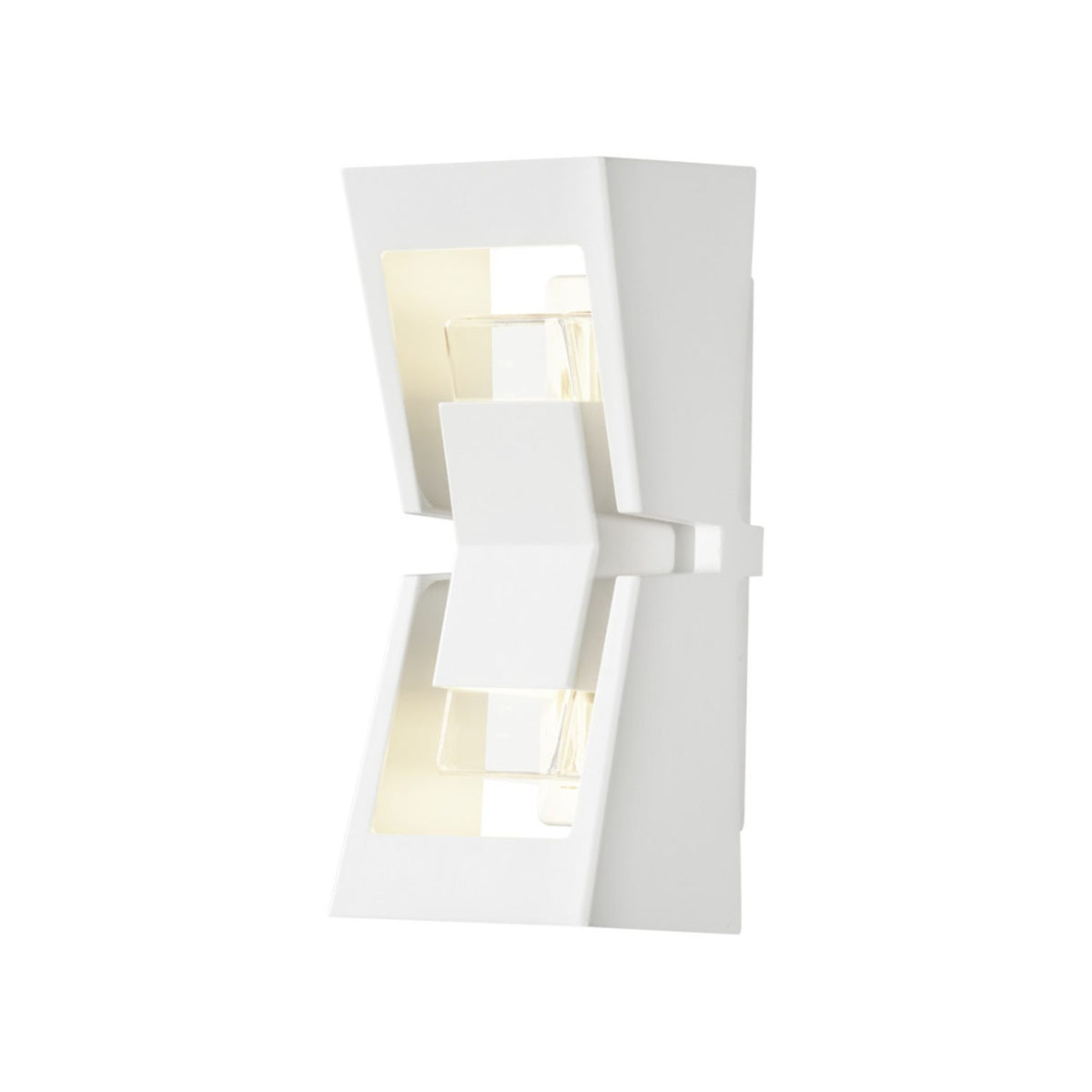 Potenza HP-LED 2x4W Vägglampa Ute Vit