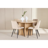 Strada, Night Oval matgrupp Beige, Vitputsad, 4st