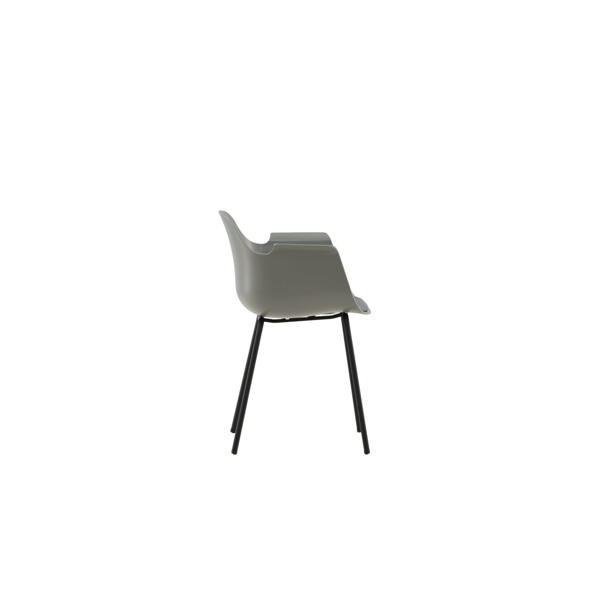 Comfort Matstol Grå, Svart, Plast