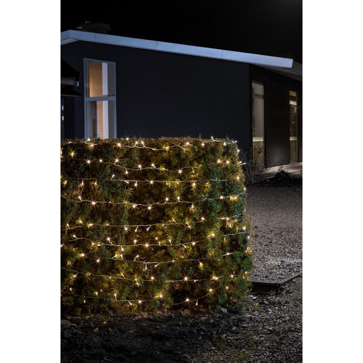 40 LED Multifunktion/timer 6h Ljusslinga Ute Varmvit/Transparent Kabel