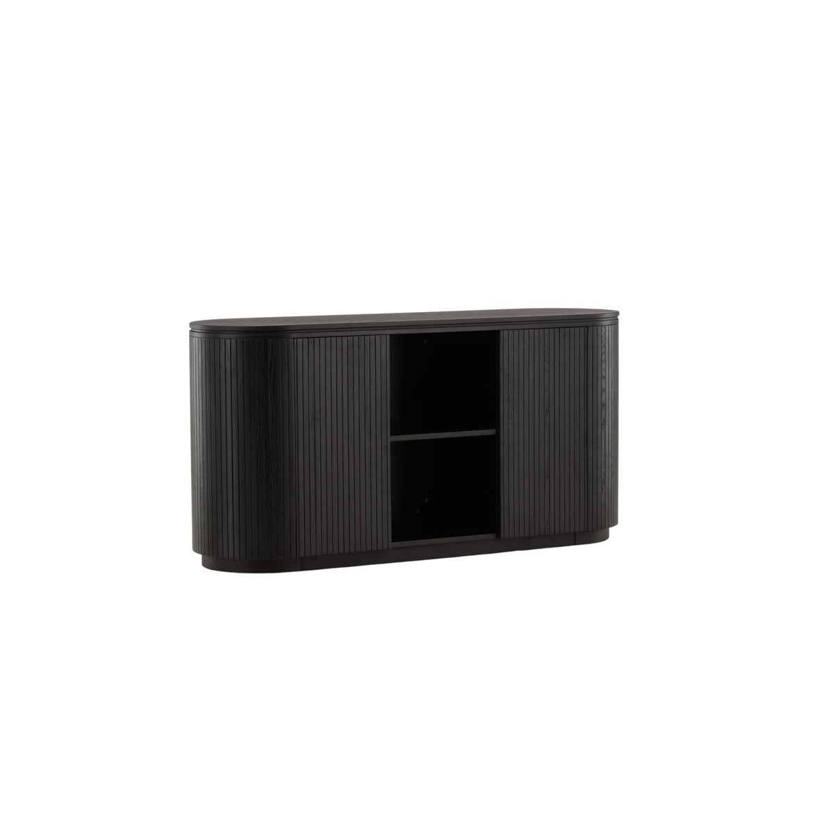 Fjällbacka TV-bänk Black, 48 x 80 x 160