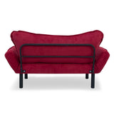 Chatto (150 x 75 x 70 cm) 2-sits bäddsoffa Vinröd