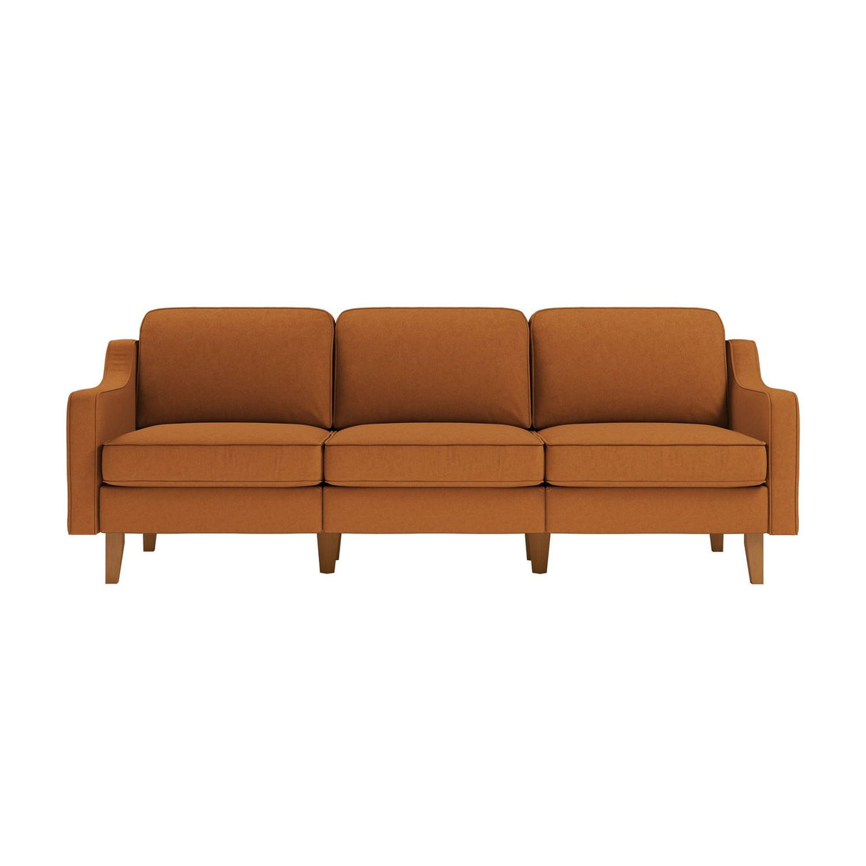 Kingston Extra (220 x 84 x 87 cm) 3-sitssoffa Karamell valnöt