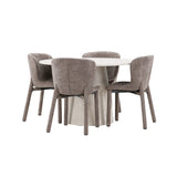 Lanzo, Astoria Runt matgrupp Brun, Beige, 4st