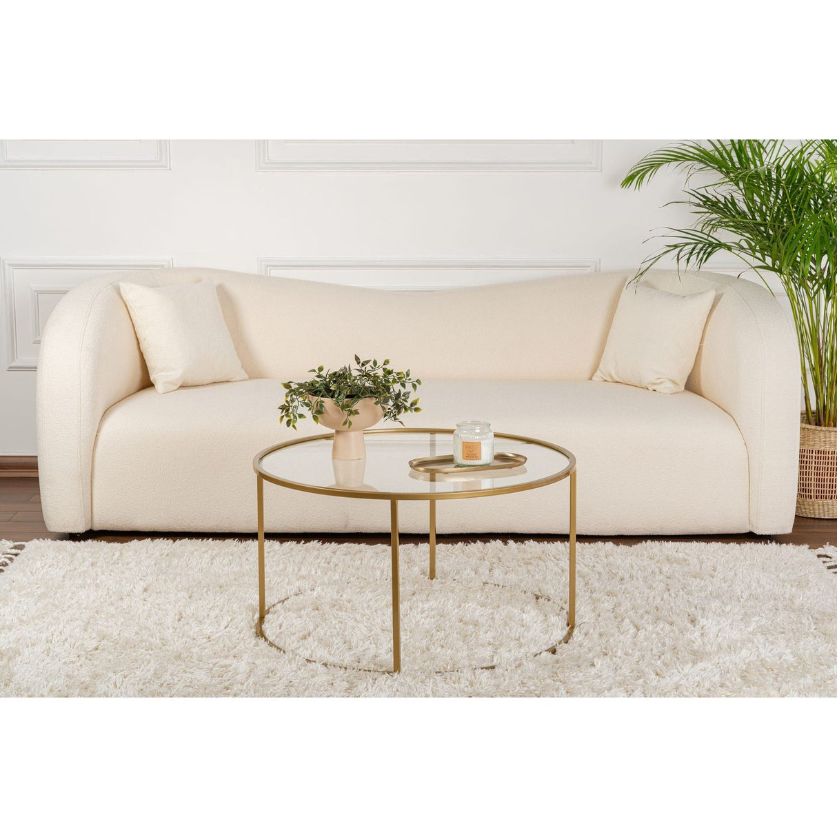 Mastiko (80 x 43 x 80 cm) Soffbord Guld