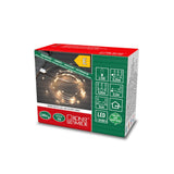Micro LED USB Silversladd Ljusslinga Inomhus 100 Lampor (4.95m), Varmvit