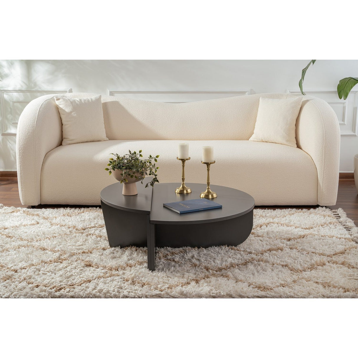 Durban (90 x 30 x 60 cm) Soffbord Antracit