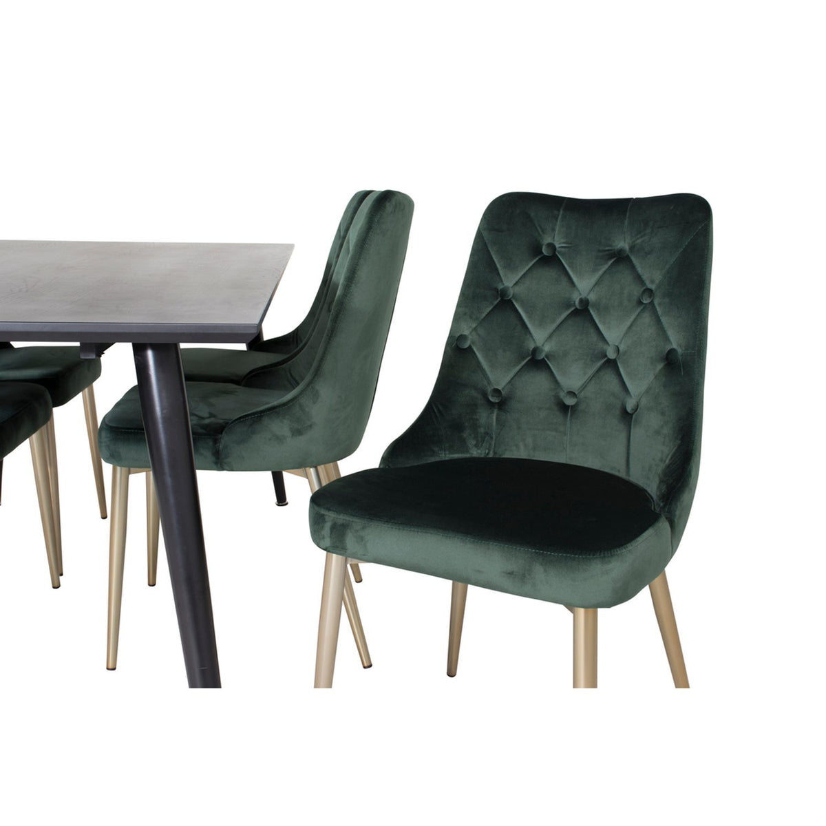 Dipp, Velvet Deluxe Rektangulär matgrupp